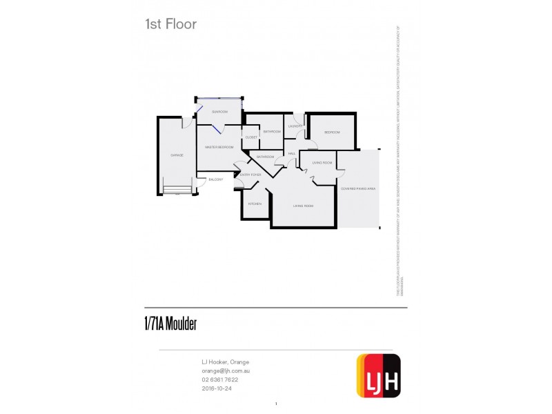 1/71A Moulder Street, Orange NSW 2800 Floorplan