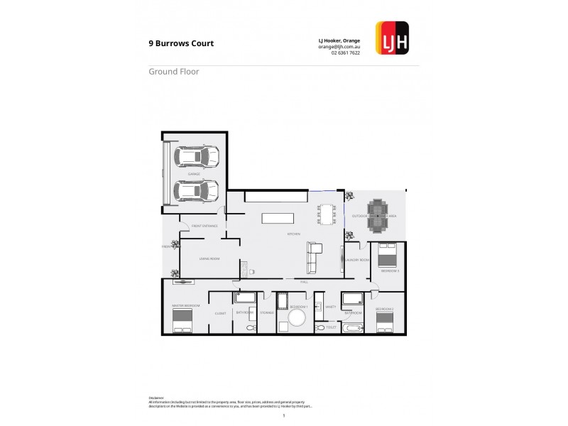 9 Burrows Court, Orange NSW 2800 Floorplan