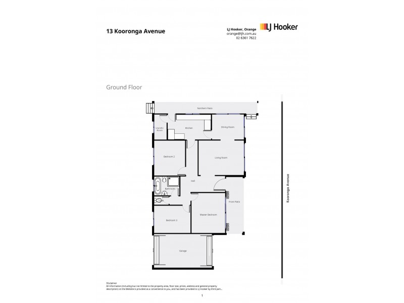 13 Kooronga Avenue, Orange NSW 2800 Floorplan