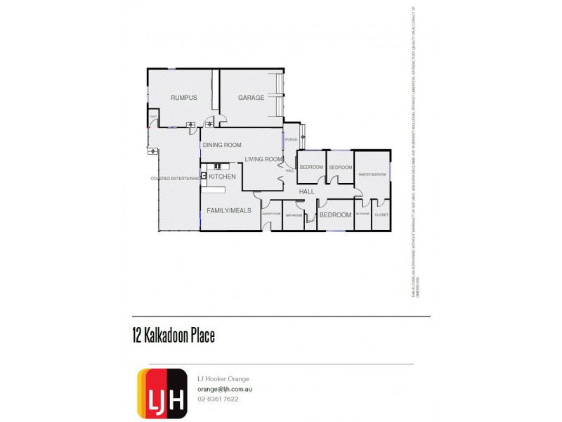 12 Kalkadoon Place, Orange NSW 2800 Floorplan
