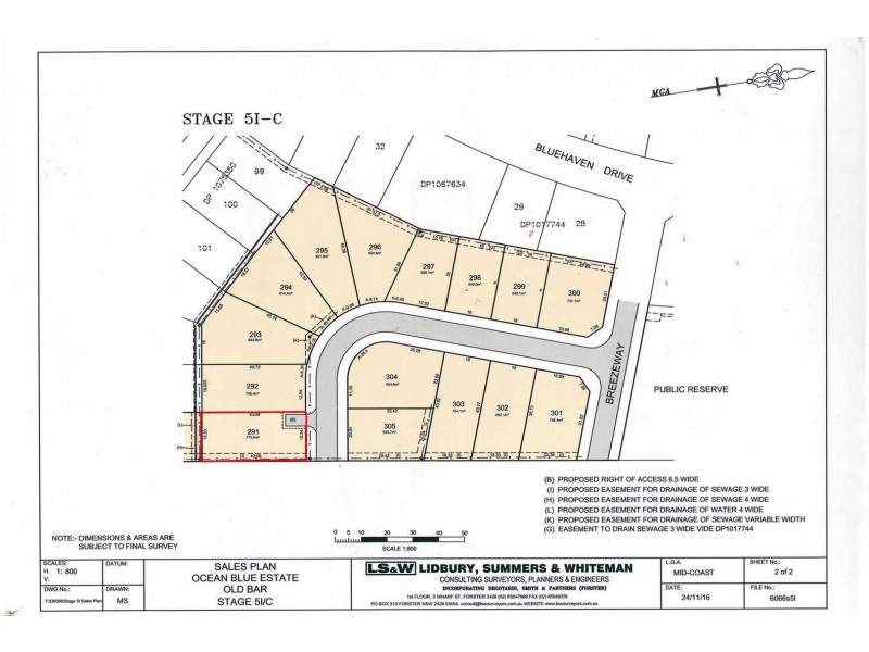 Lot 291 ‘The Sanctuary’, Old Bar NSW 2430