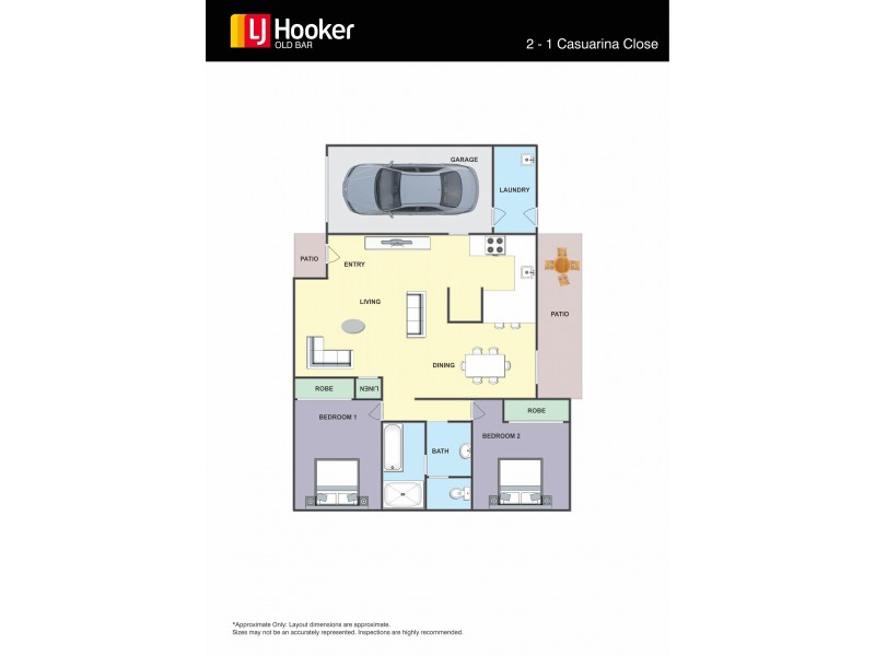 2/1 Casuarina Close, Old Bar NSW 2430 Floorplan