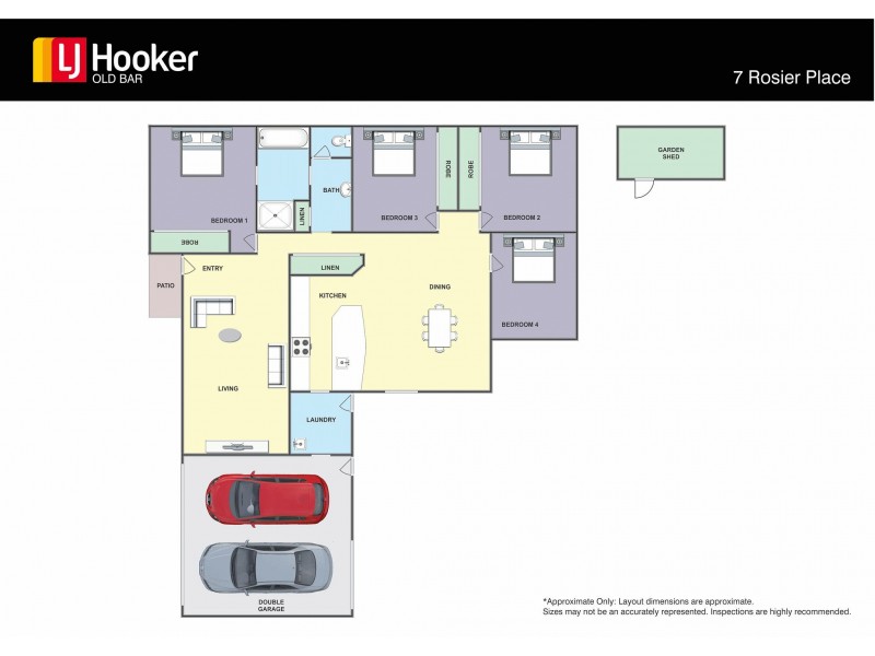 7 Rosier Place, Old Bar NSW 2430 Floorplan