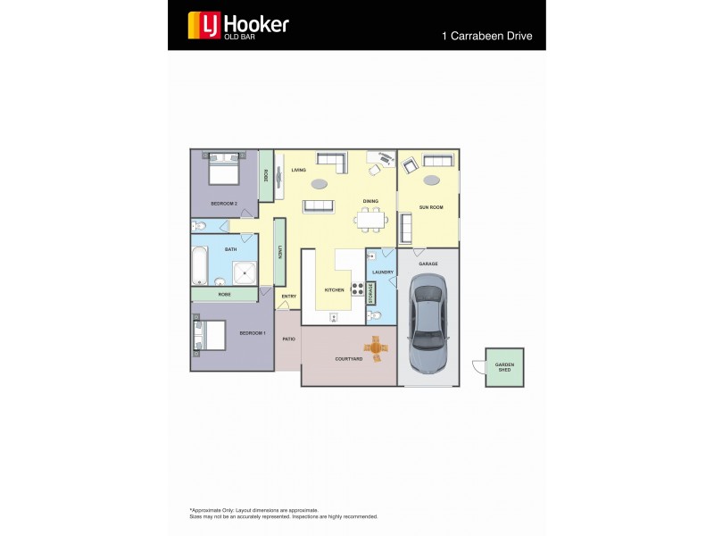 1 Carrabeen Drive, Old Bar NSW 2430 Floorplan