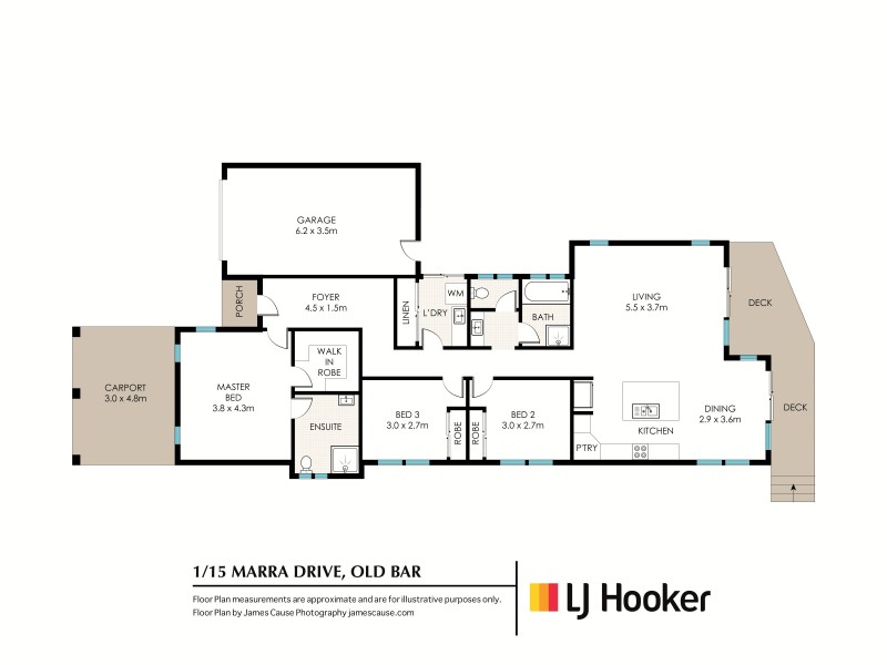 1/15 Marra Drive, Old Bar NSW 2430 Floorplan