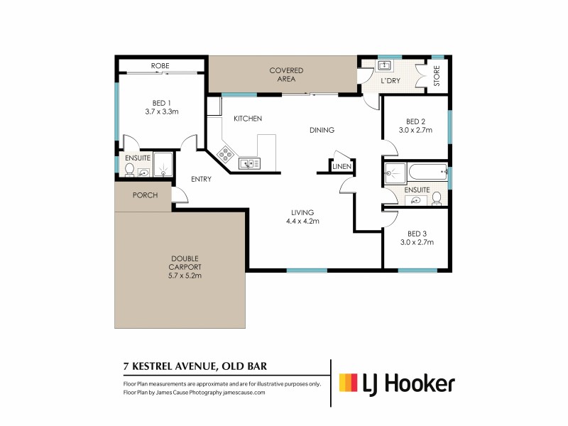 7 Kestrel Avenue, Old Bar NSW 2430 Floorplan