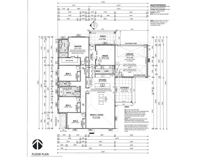 12 Auvergne Way, Old Bar NSW 2430 Floorplan