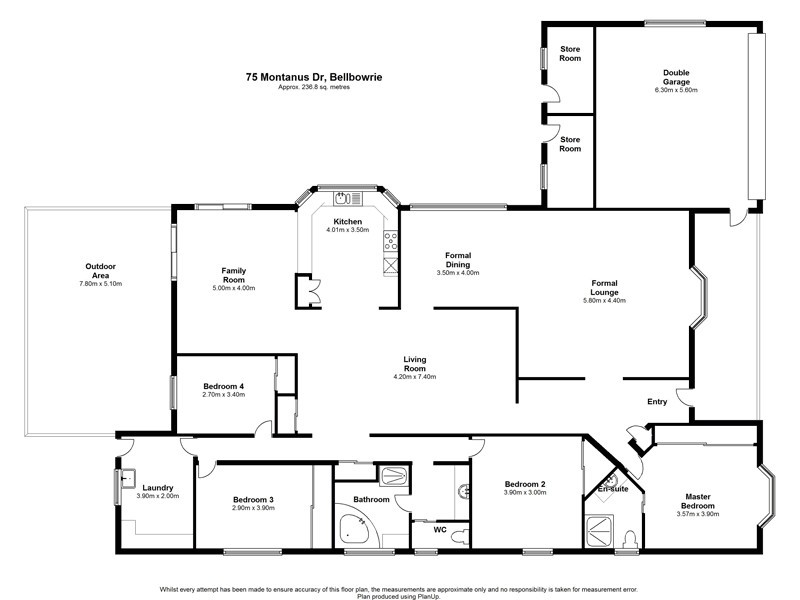 75 Montanus Drive, Bellbowrie QLD 4070 Floorplan
