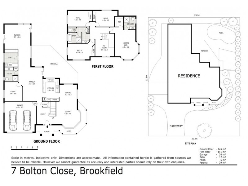 7 Bolton Close, Brookfield QLD 4069 Floorplan