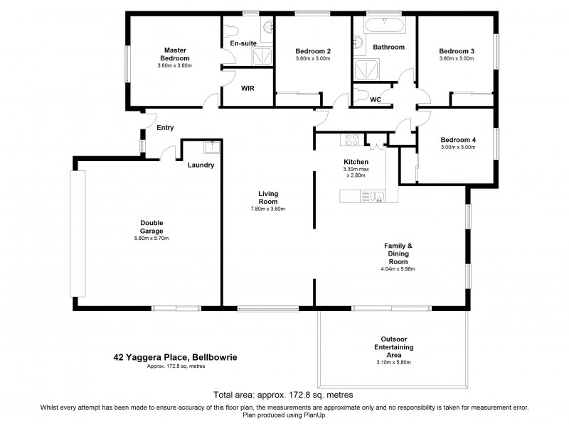 42 Yaggera Place, Bellbowrie QLD 4070 Floorplan