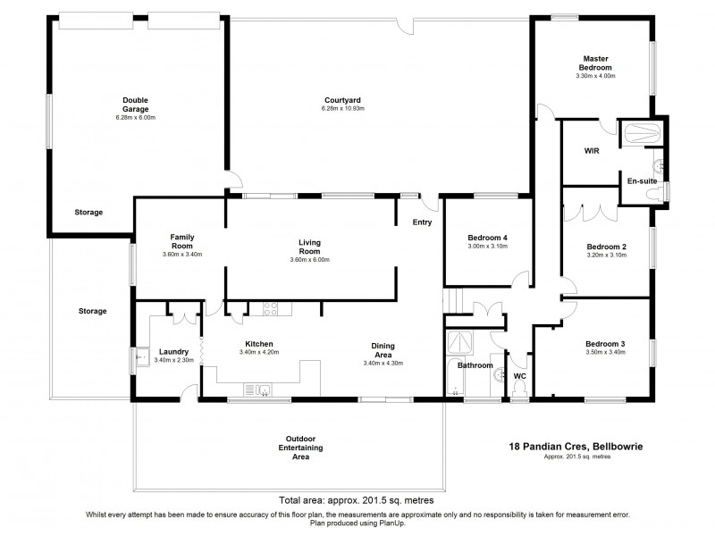 18 Pandian Crescent, Bellbowrie QLD 4070 Floorplan