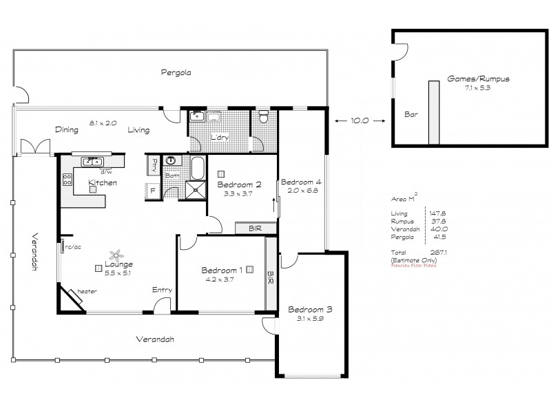 1 Burt Avenue, Goolwa North SA 5214 Floorplan