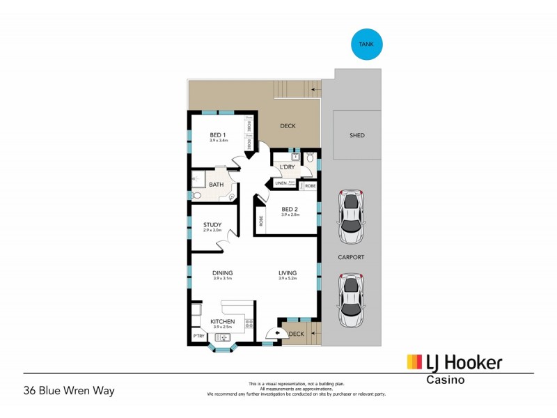 36 Blue Wren Way/69 Light Street, Casino NSW 2470 Floorplan