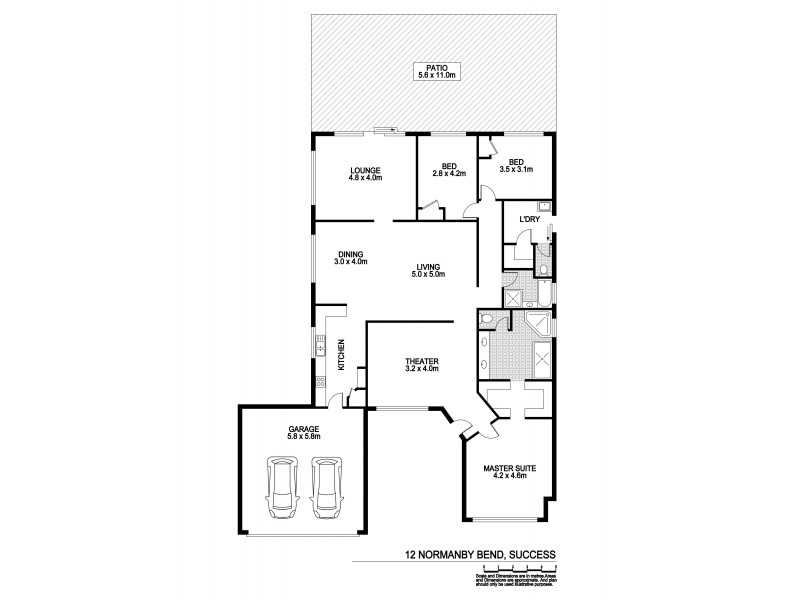 12 Normanby Bend, Success WA 6164 Floorplan