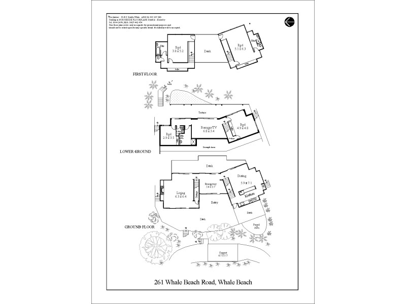 261 Whale Beach Road, Whale Beach NSW 2107 Floorplan