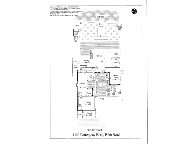 1129 Barrenjoey Road, Palm Beach NSW 2108 Floorplan