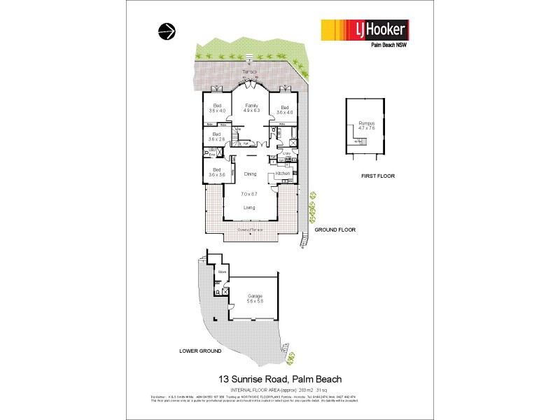 13 Sunrise Road, Palm Beach NSW 2108 Floorplan