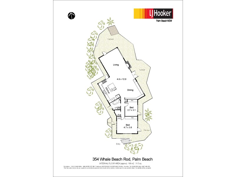 354 Whale Beach Road, Palm Beach NSW 2108 Floorplan