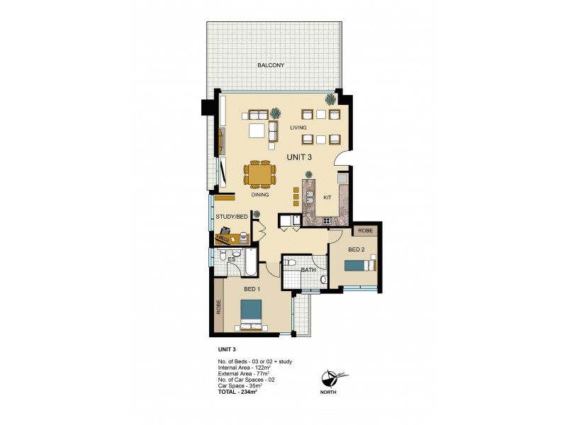 3/1070-107 Barrenjoey Road, Palm Beach NSW 2108 Floorplan