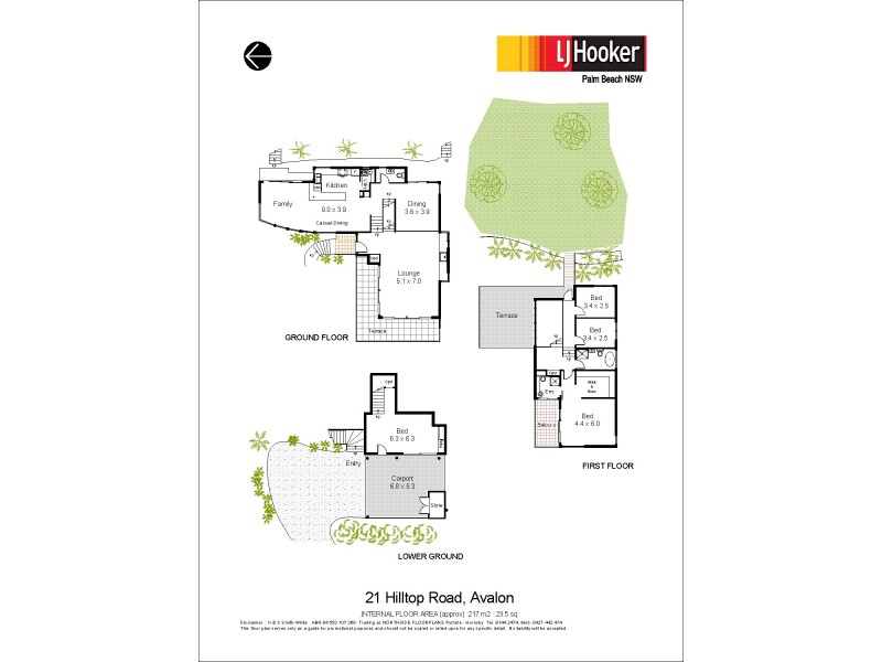 21 Hilltop Road, Avalon Beach NSW 2107 Floorplan