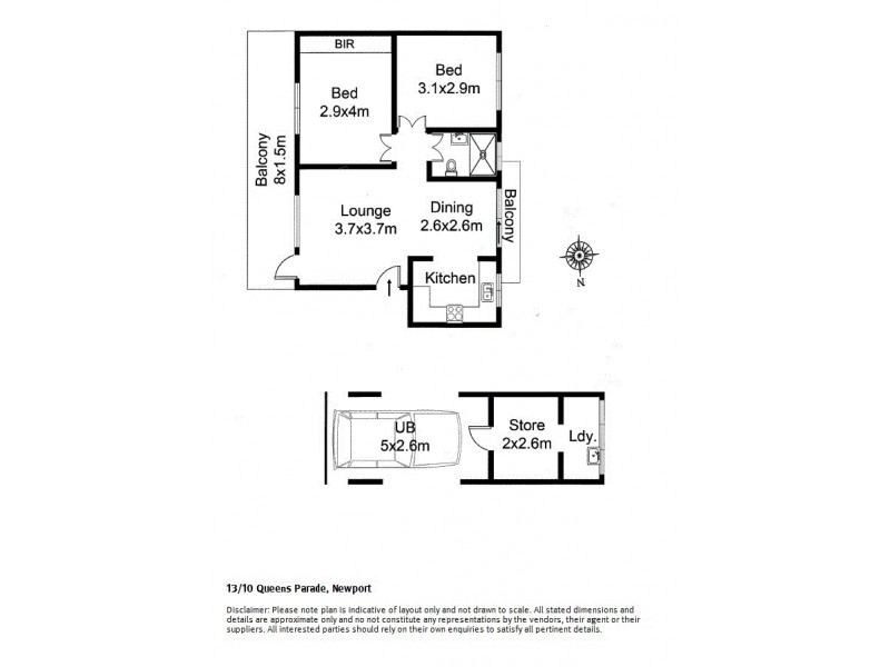 13/10 Queens Parade, Newport NSW 2106 Floorplan