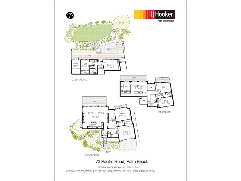 73 Pacific Road, Palm Beach NSW 2108 Floorplan