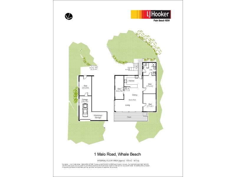 1 Malo Road, Whale Beach NSW 2107 Floorplan