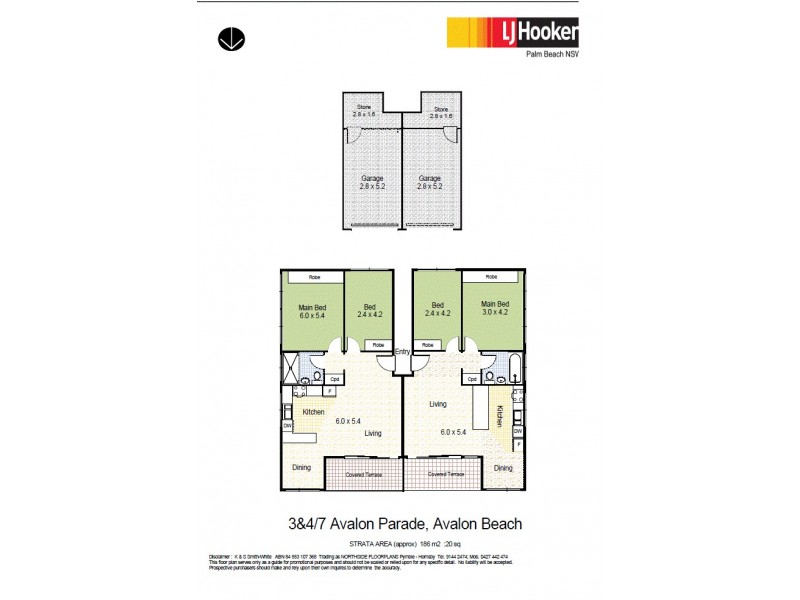 3&4/7 Avalon Parade, Avalon Beach NSW 2107 Floorplan