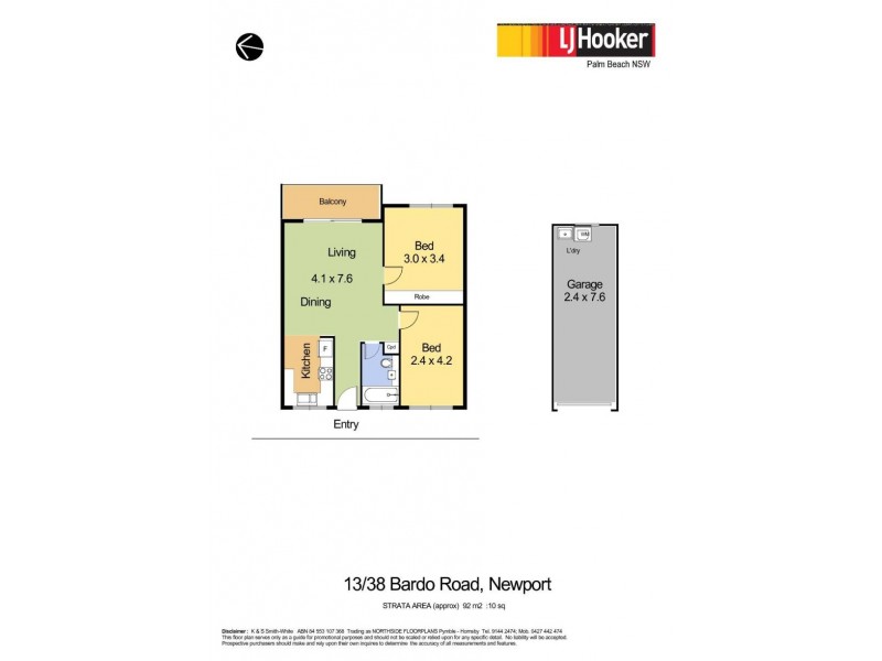 13/38 Bardo Road, Newport NSW 2106 Floorplan