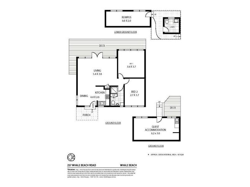 257 Whale Beach Road, Whale Beach NSW 2107 Floorplan