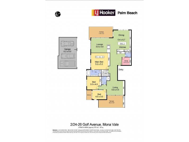 2/24-26 Golf Avenue, Mona Vale NSW 2103 Floorplan