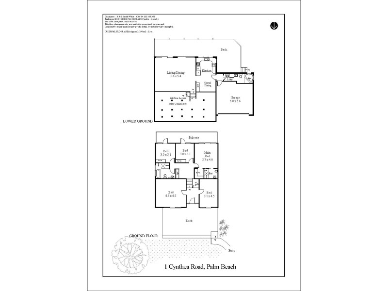 1 Cynthea Road, Palm Beach NSW 2108 Floorplan