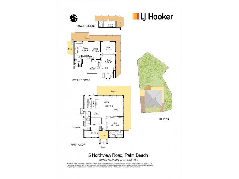 5 Northview Road, Palm Beach NSW 2108 Floorplan