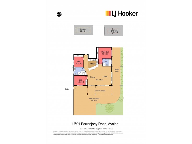 1/691 Barrenjoey Road, Avalon Beach NSW 2107 Floorplan