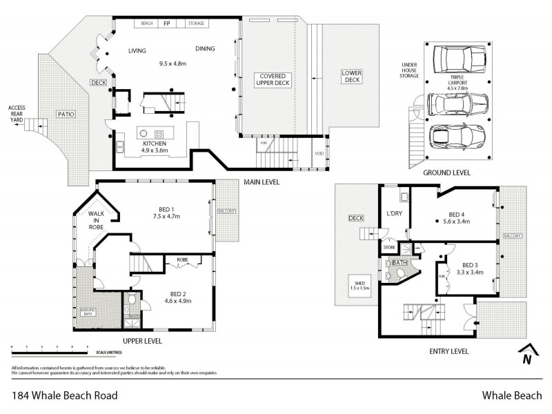 184 Whale Beach Road, Whale Beach NSW 2107 Floorplan