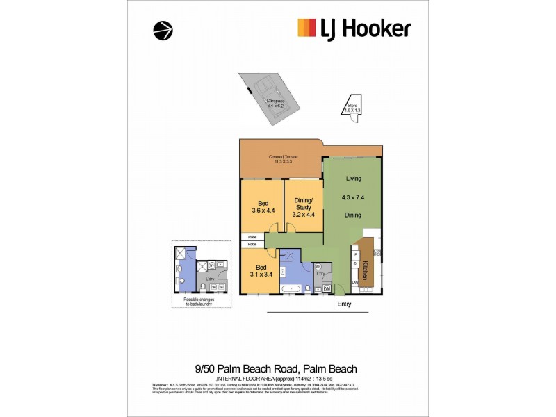9/50 Palm Beach Road, Palm Beach NSW 2108 Floorplan