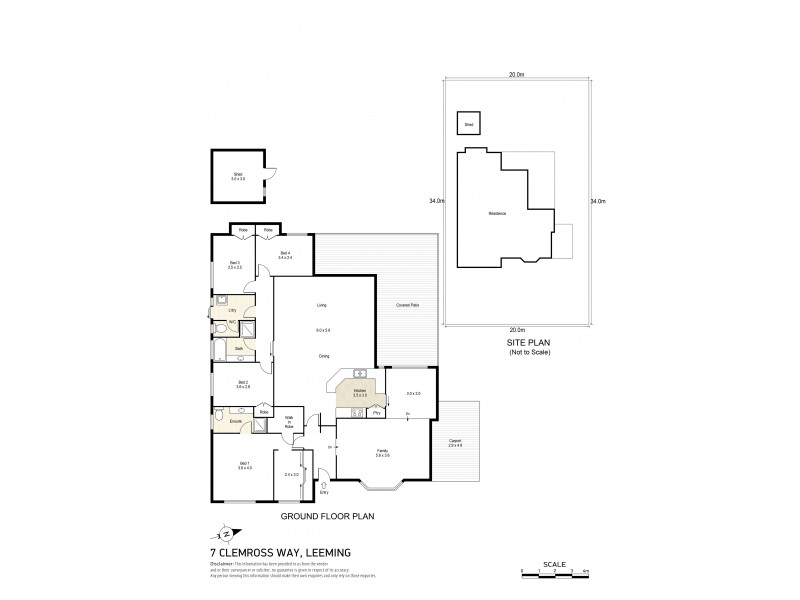7 Clemros Way, Leeming WA 6149 Floorplan