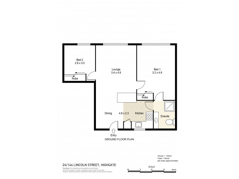 24/144 Lincoln Street, Highgate WA 6003 Floorplan