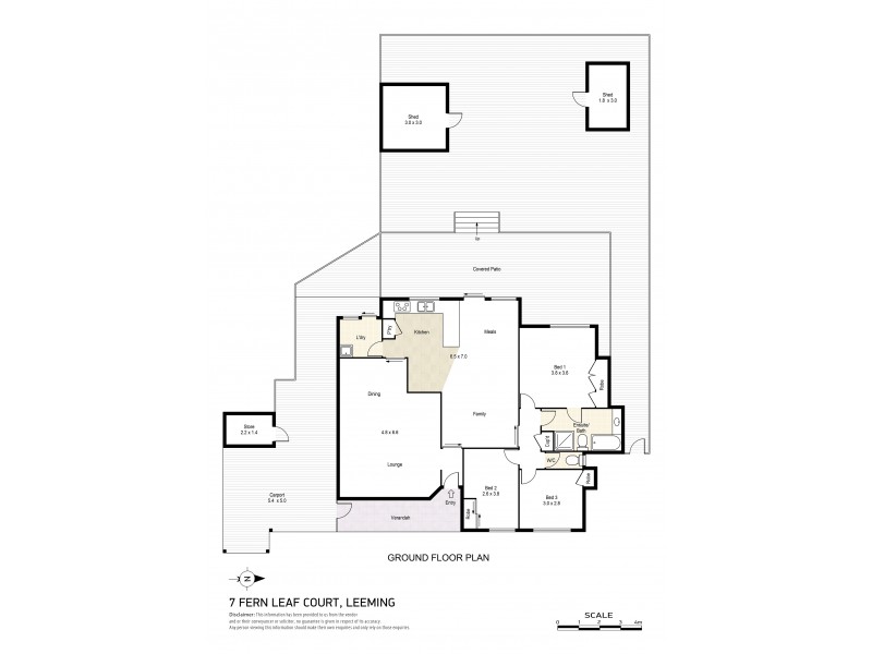 7 Fern Leaf Court, Leeming WA 6149 Floorplan