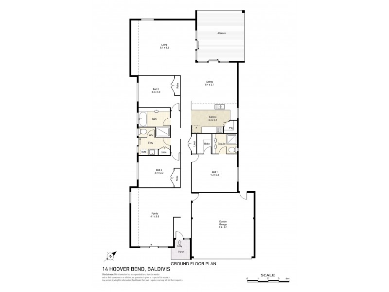 14 Hoover Bend, Baldivis WA 6171 Floorplan