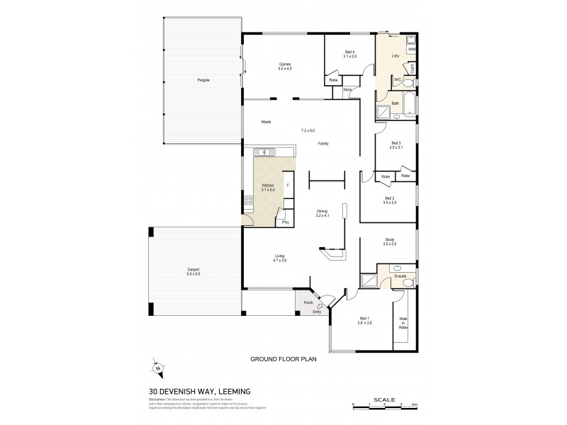 30 Devenish Way, Leeming WA 6149 Floorplan