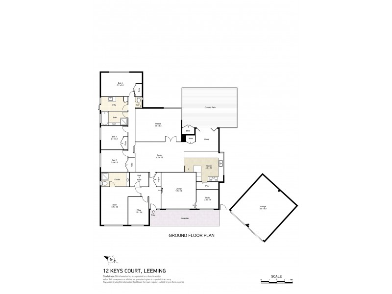 12 Keys Court, Leeming WA 6149 Floorplan