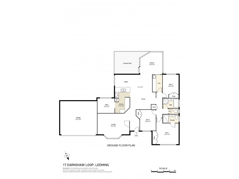 17 Earnshaw Loop, Leeming WA 6149 Floorplan