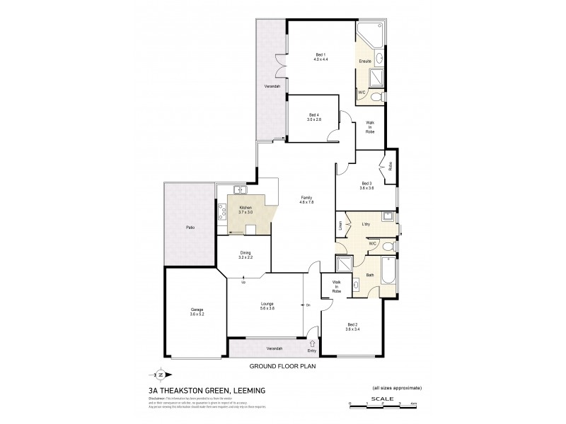3A Theakston Green, Leeming WA 6149 Floorplan