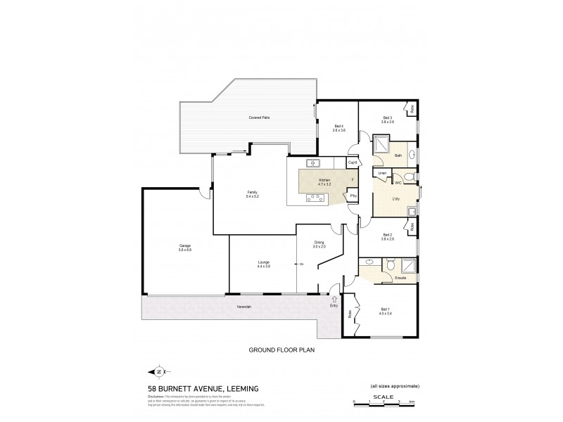 58 Burnett Avenue, Leeming WA 6149 Floorplan