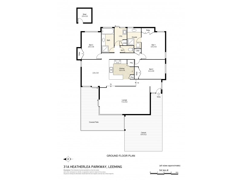 31A Heatherlea Parkway, Leeming WA 6149 Floorplan