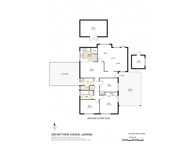 29B Matthew Avenue, Leeming WA 6149 Floorplan