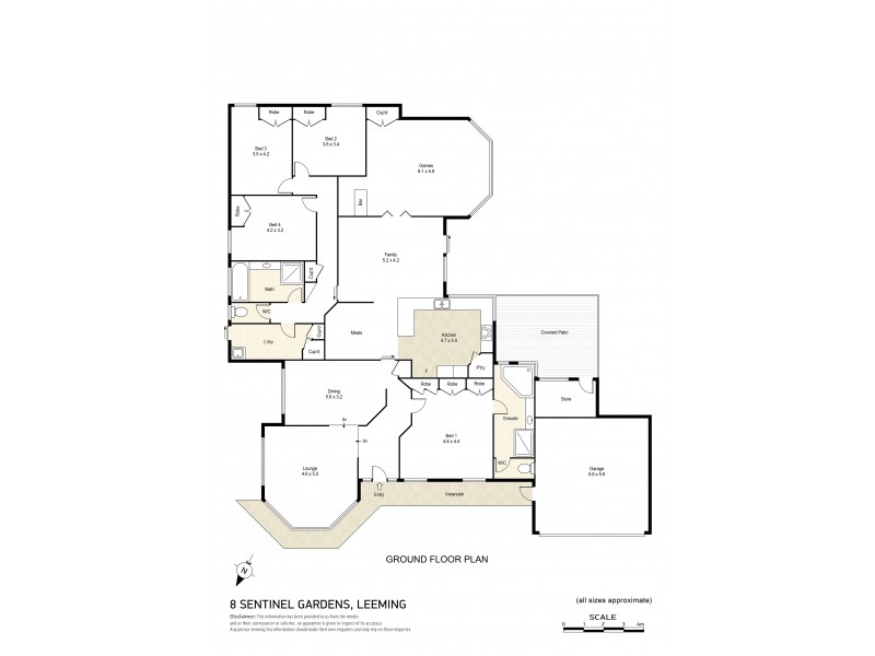 8 Sentinel Gardens, Leeming WA 6149 Floorplan