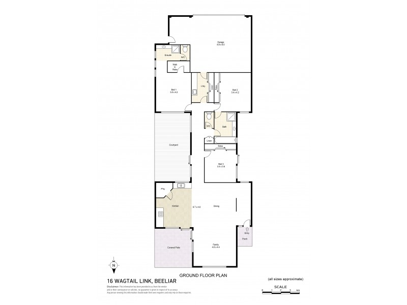 16 Wagtail Link, Beeliar WA 6164 Floorplan