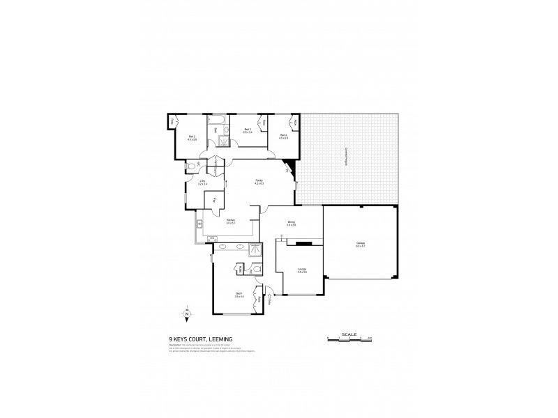 9 Keys Court, Leeming WA 6149 Floorplan